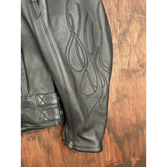 Orange County Choppers Power Trip Leather Jacket Black Signed Autographed Mikey - Picture 7 of 14